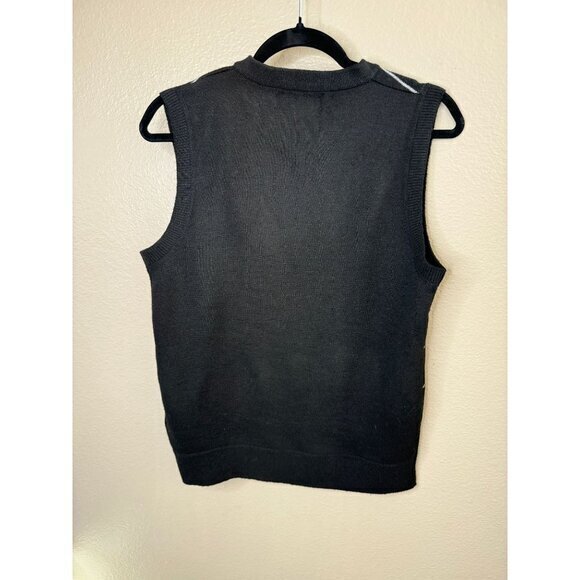 Vintage Cambridge Classics Men's Black Vest size s sweater vest Polyester - Picture 6 of 7